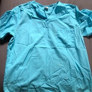 Sky Blue Scrub Top